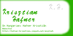 krisztian hafner business card