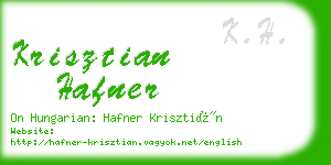 krisztian hafner business card